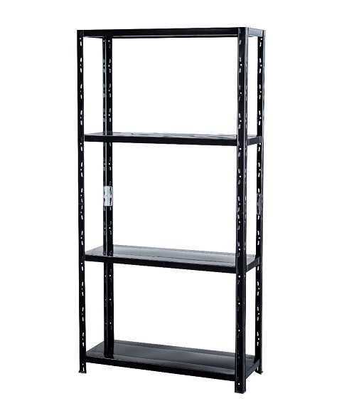 regał metalowy czarnywciskany